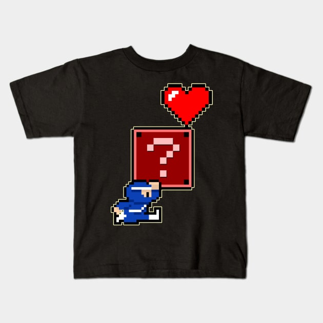 Valentine Ninja Kids T-Shirt by MonkeyLogick